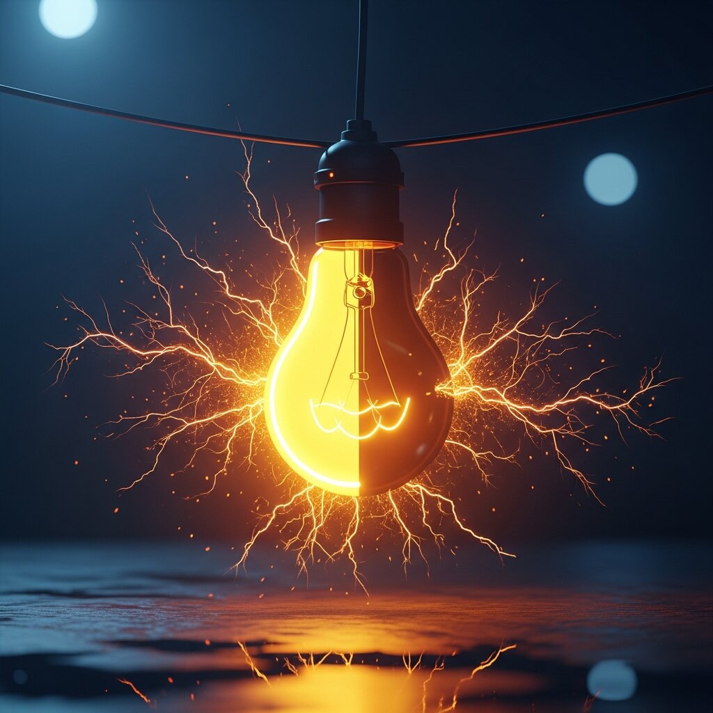 깜빡이는 노란불